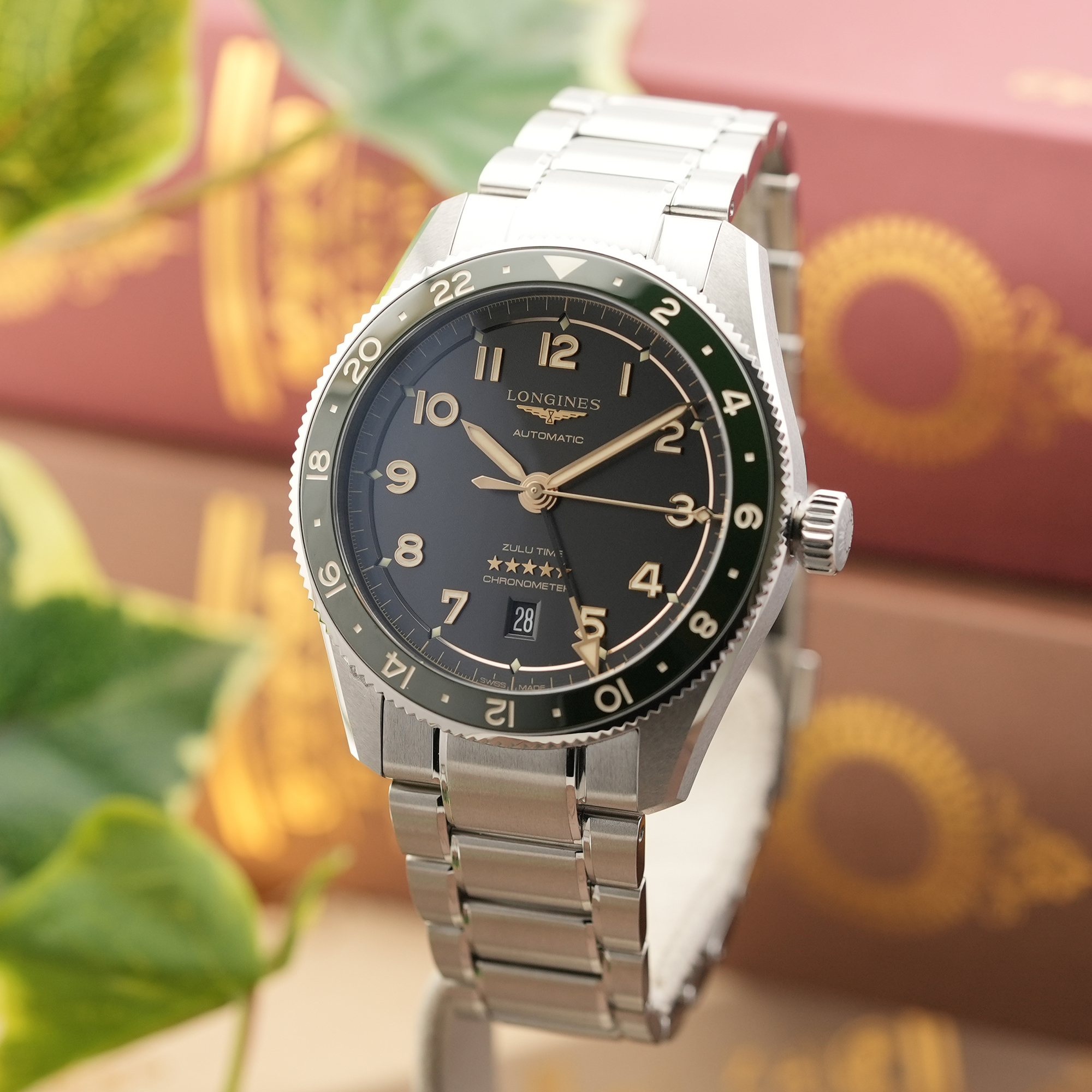 【りる】 新品)LONGINES ロンジン スピリット ZULU TIME 42mm L3.812.4.63.6