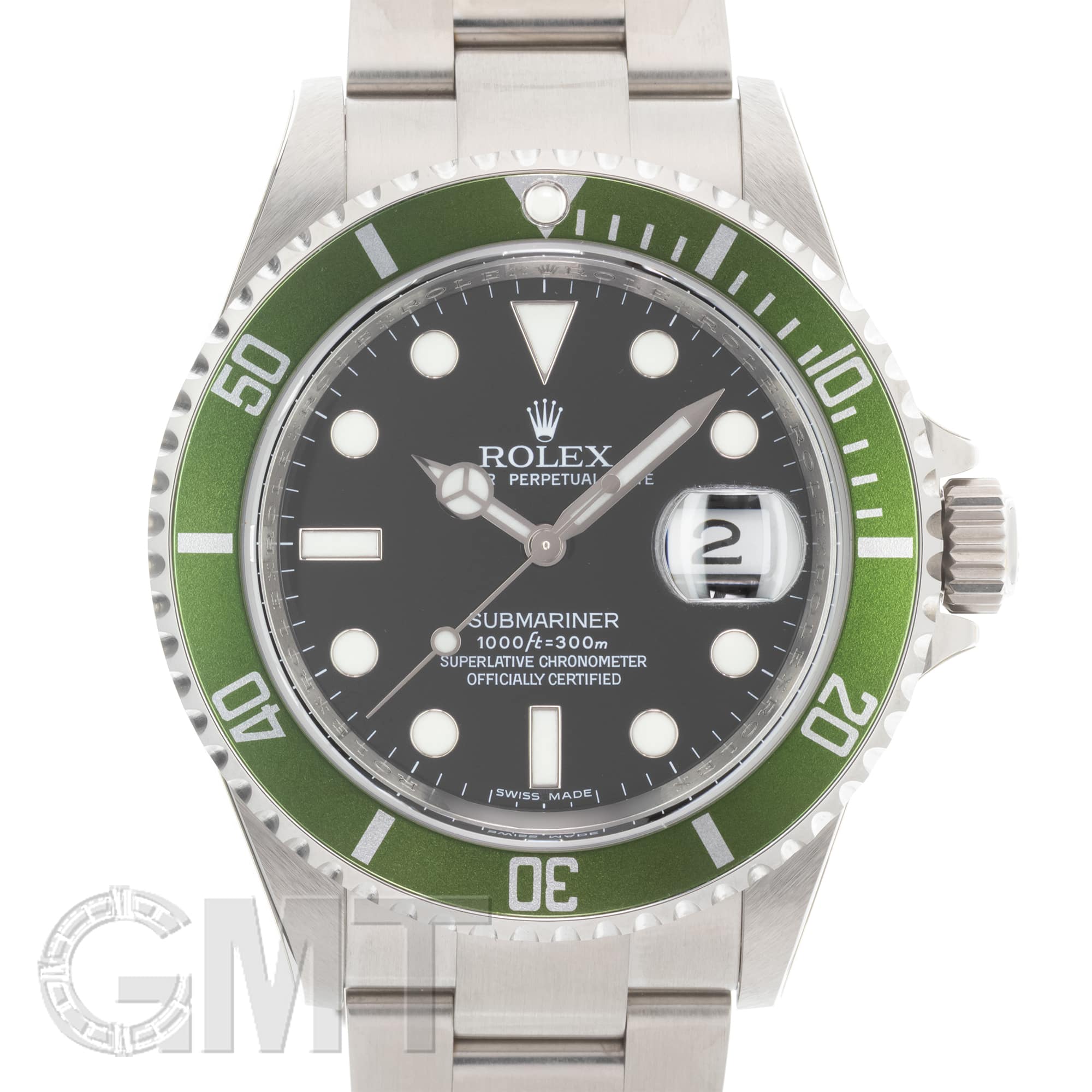 中古)ROLEX ロレックス サブマリーナー デイト 16610LV グリーン【純正