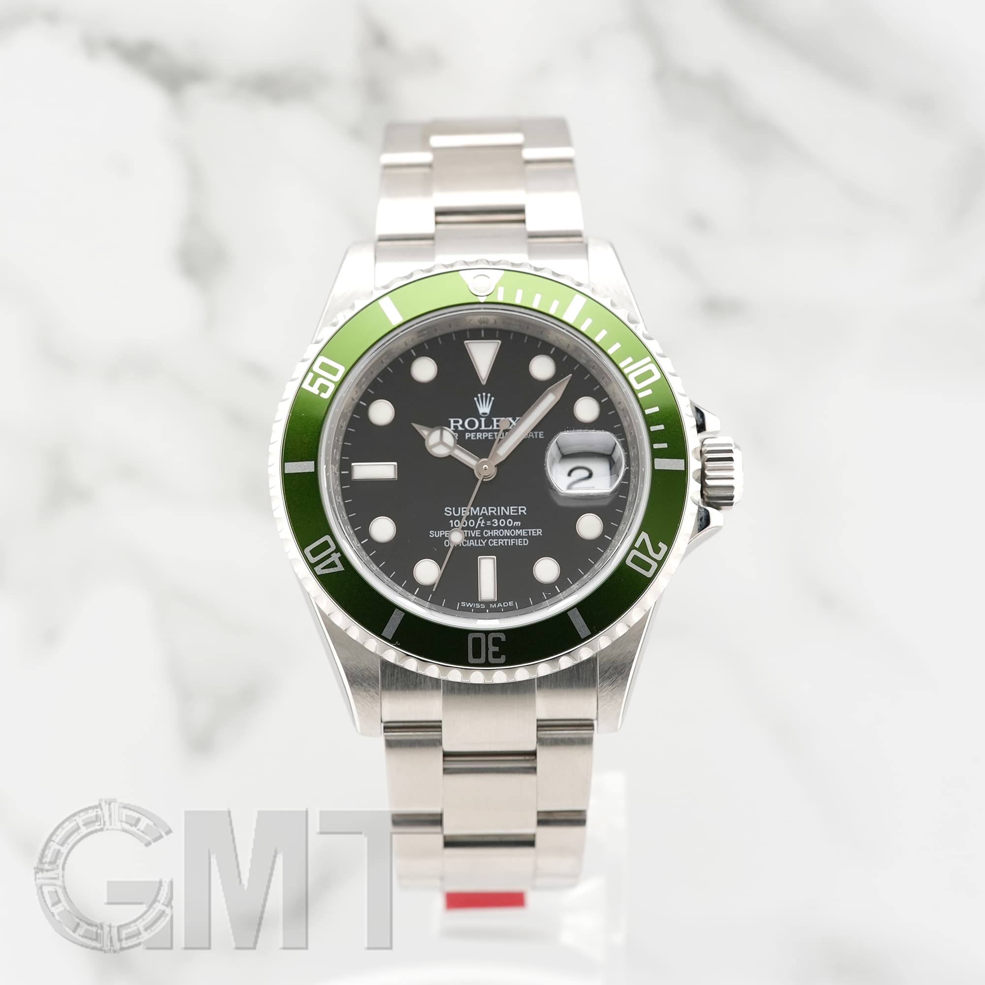 中古)ROLEX ロレックス サブマリーナー デイト 16610LV グリーン【純正