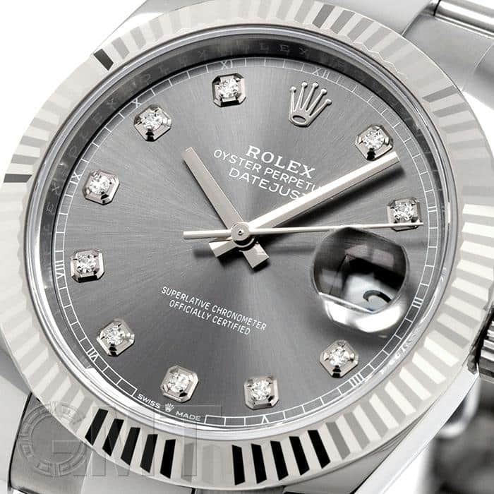 未使用)ROLEX ロレックス デイトジャスト 41 126334G スレート 10P