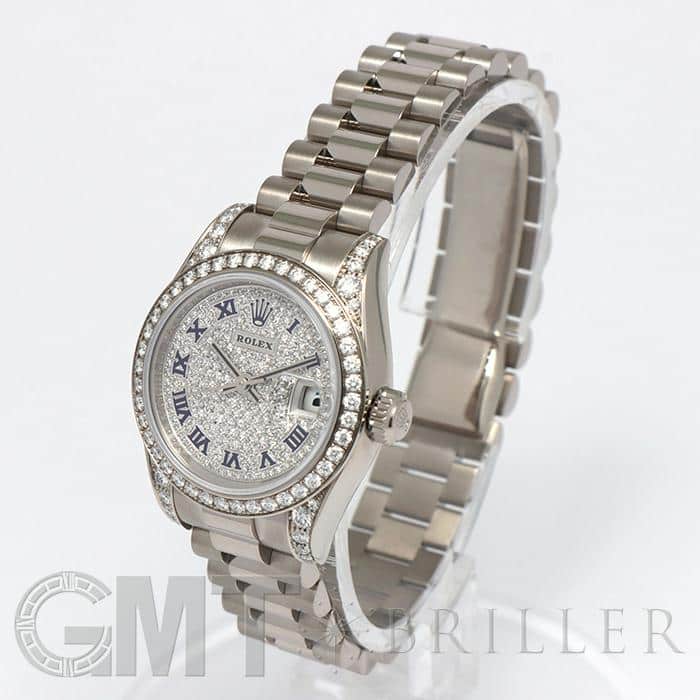 新品)ROLEX ロレックス デイトジャスト 179159 ZER パヴェ ローマ