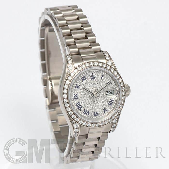 新品)ROLEX ロレックス デイトジャスト 179159 ZER パヴェ ローマ