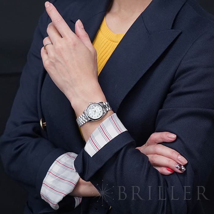 中古)ROLEX ロレックス デイトジャスト 179166 アイスブルー ローマ