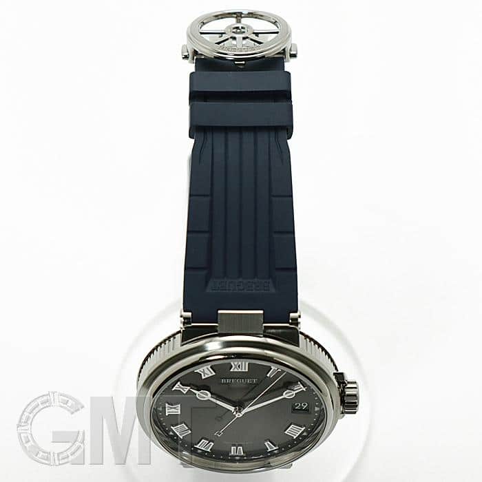 中古)BREGUET ブレゲ マリーン 5517TI/G2/9ZU グレー ラバーストラップ