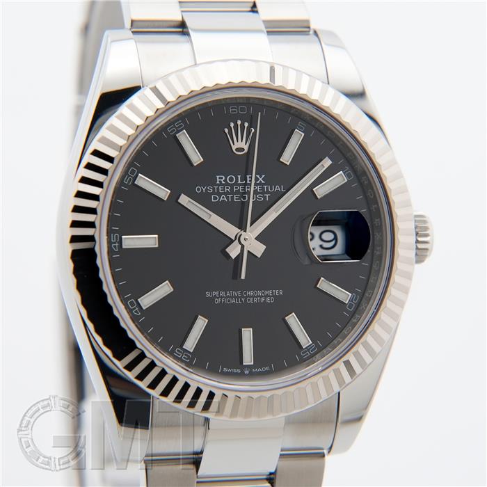 中古)ROLEX ロレックス デイトジャスト 41 126334 ブラック オイスター