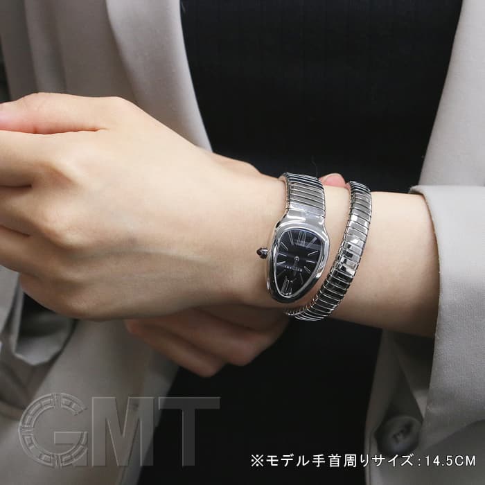 新品)BVLGARI ブルガリ セルペンティ ブラック SP35BSS.1T（商品ID