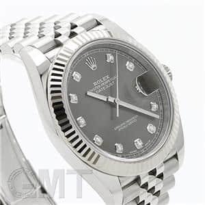 ROLEX ロレックス デイトジャスト 41 126334G ダークロジウム 10Pダイヤ メイン