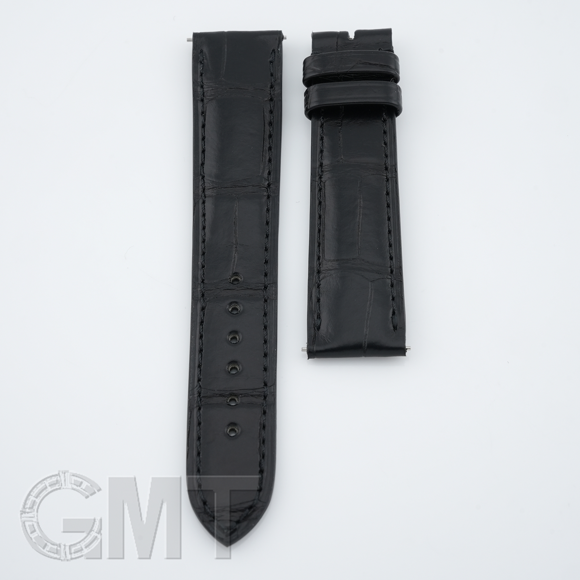 Camille Fournet 18mm アリゲーター　竹斑　ブラック 新品)CAMILLE FOURNET カミーユ・フォルネ アリゲーター マット竹斑