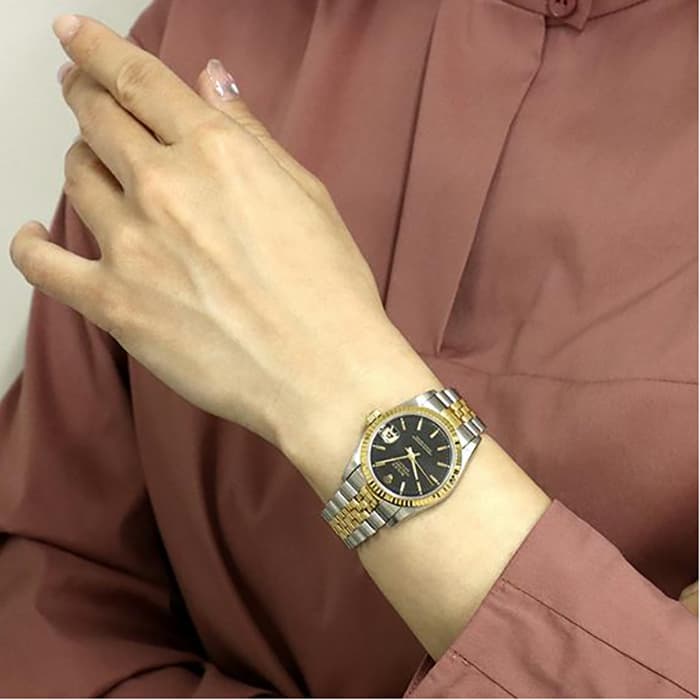 中古)ROLEX ロレックス デイトジャスト 68273 ブラック（商品ID