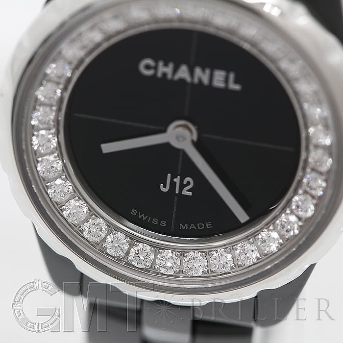 新品)CHANEL シャネル J12 XS H5235 ブラックセラミック 19mm フランジ ...