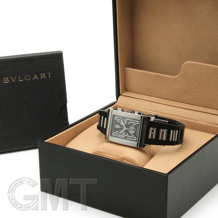 中古)BVLGARI ブルガリ レッタンゴロ クロノグラフ RTC49SVD