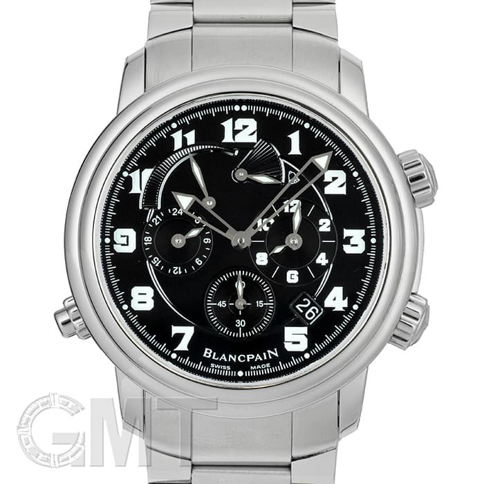 時計 LANLAN 中古)BLANCPAIN ブランパン レマン GMT アラーム 2041-1130M-71