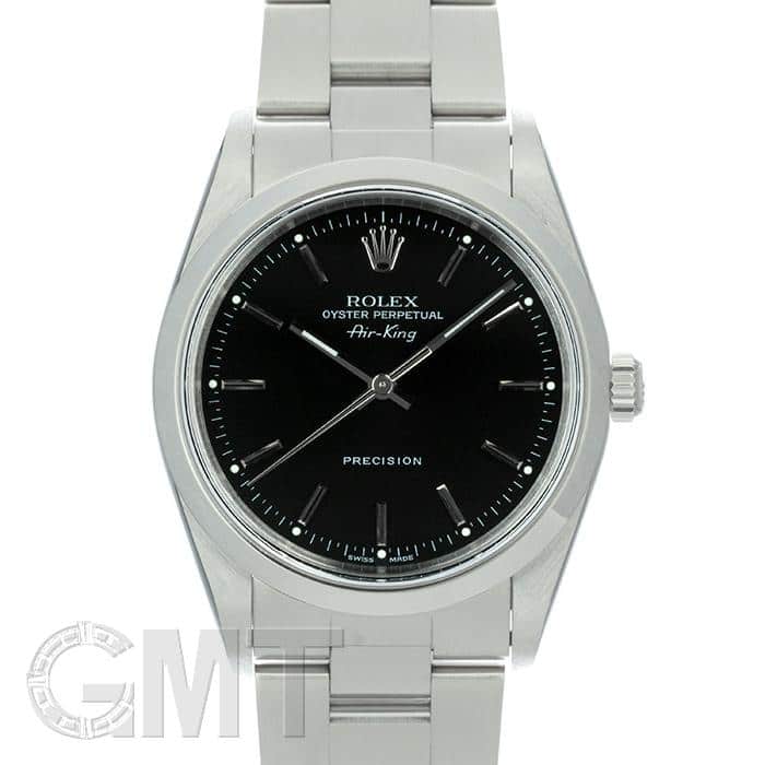 中古)ROLEX ロレックス エアキング 14000M 34mm ブラック（商品ID