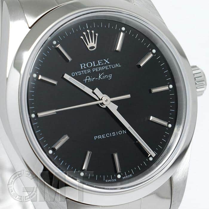 中古)ROLEX ロレックス エアキング 14000M 34mm ブラック（商品ID