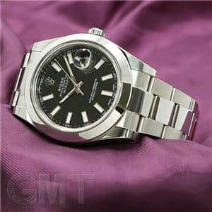 ROLEX ロレックス デイトジャスト II 116300 ブラック オイスターブレスレット 【純正保護シール付き】 メイン