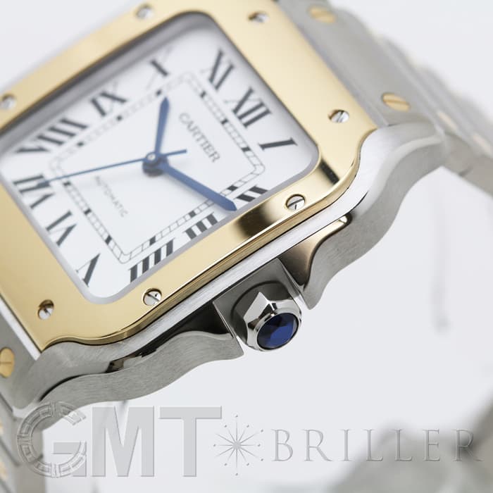 カルティエ　腕時計 中古)CARTIER カルティエ サントス ドゥ カルティエ ウォッチ クロノ