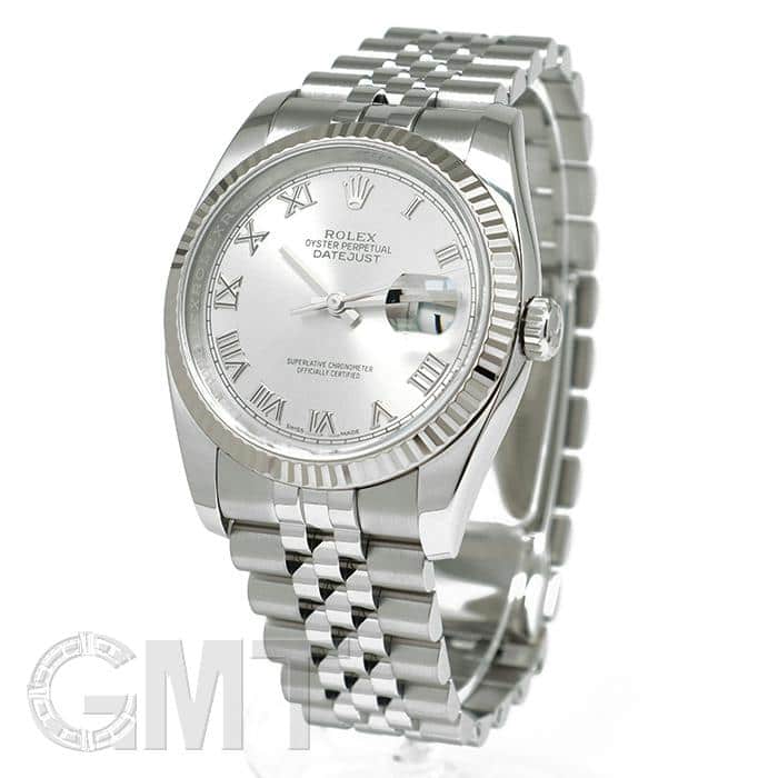 中古)ROLEX ロレックス デイトジャスト 116234 グレーローマ 