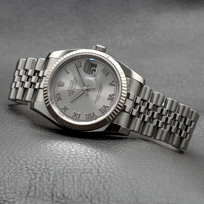 中古)ROLEX ロレックス デイトジャスト 116234 グレーローマ 