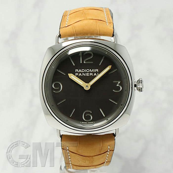 オフィチーネパネライ　未使用品カーフレザー　ポンテヴェッキオ 中古)OFFICINE PANERAI オフィチーネ パネライ ラジオミール 47mm