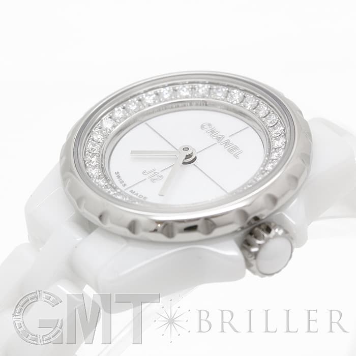新品)CHANEL シャネル J12 XS ホワイトセラミック 19mm フランジダイヤ