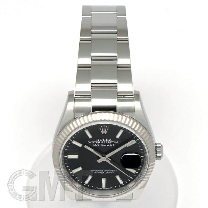 中古)ROLEX ロレックス デイトジャスト 36 126234 ブラック オイスター