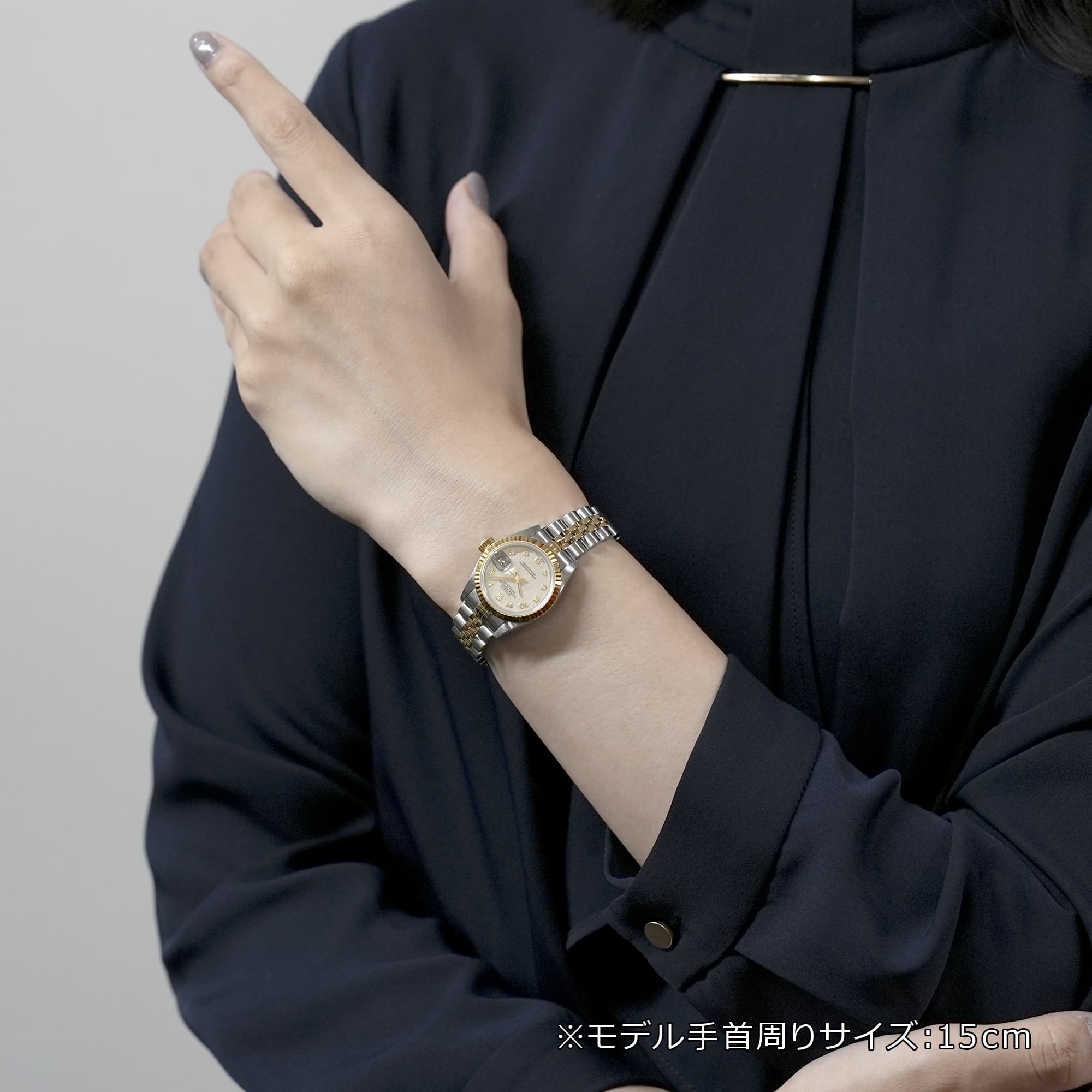 中古)ROLEX ロレックス デイトジャスト 26mm 79173 アイボリー