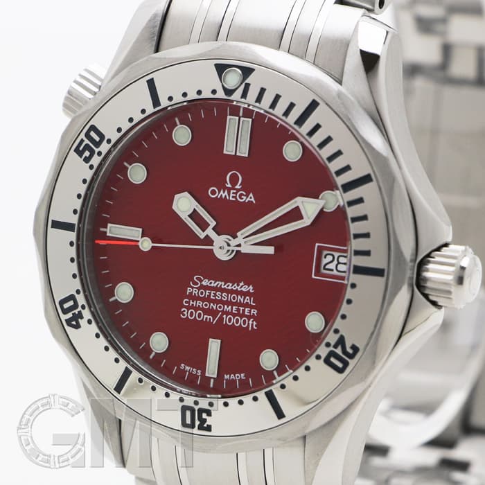 OMEGA オメガ シーマスター プロフェッショナル300 丸井限定 2552.61.00 腕時計_x000D_
 ステンレススチール レッド文字盤 自動巻き メンズ【中古】472 中古)OMEGA オメガ シーマスター プロフェッショナル 300 丸井限定