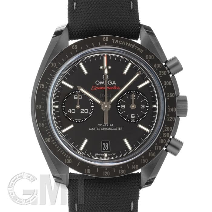 保証書付き　OMEGA アナログ腕時計 ブラック 新品)OMEGA オメガ スピードマスター ダーク サイド オブ ザ ムーン