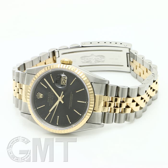 中古)ROLEX ロレックス デイトジャスト 16233 ブラック タペストリー