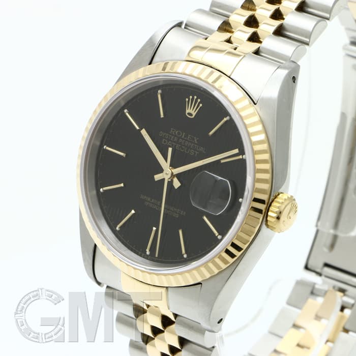 中古)ROLEX ロレックス デイトジャスト 16233 ブラック タペストリー 中古)ROLEX ロレックス デイトジャスト 16233 ブラック タペストリー