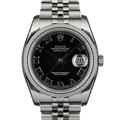 ROLEX ロレックス デイトジャスト 116234 ブラック ローマ ジュビリーブレス【ワンプライス買取！アンリミテッド！期間限定】