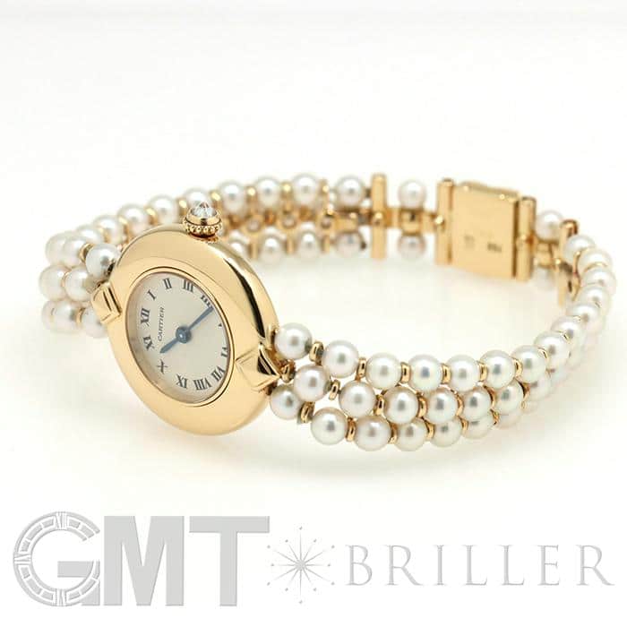 中古)CARTIER カルティエ コリゼ パール イエローゴールド WB1045K4