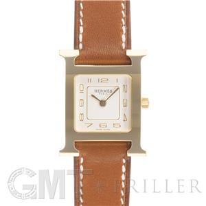 中古)HERMES エルメス Hウォッチ PM ゴールド ゴールド金具 HH1.201