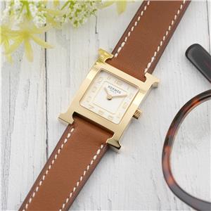 HERMES エルメス Hウォッチ PM ゴールド ゴールド金具 HH1.201 メイン