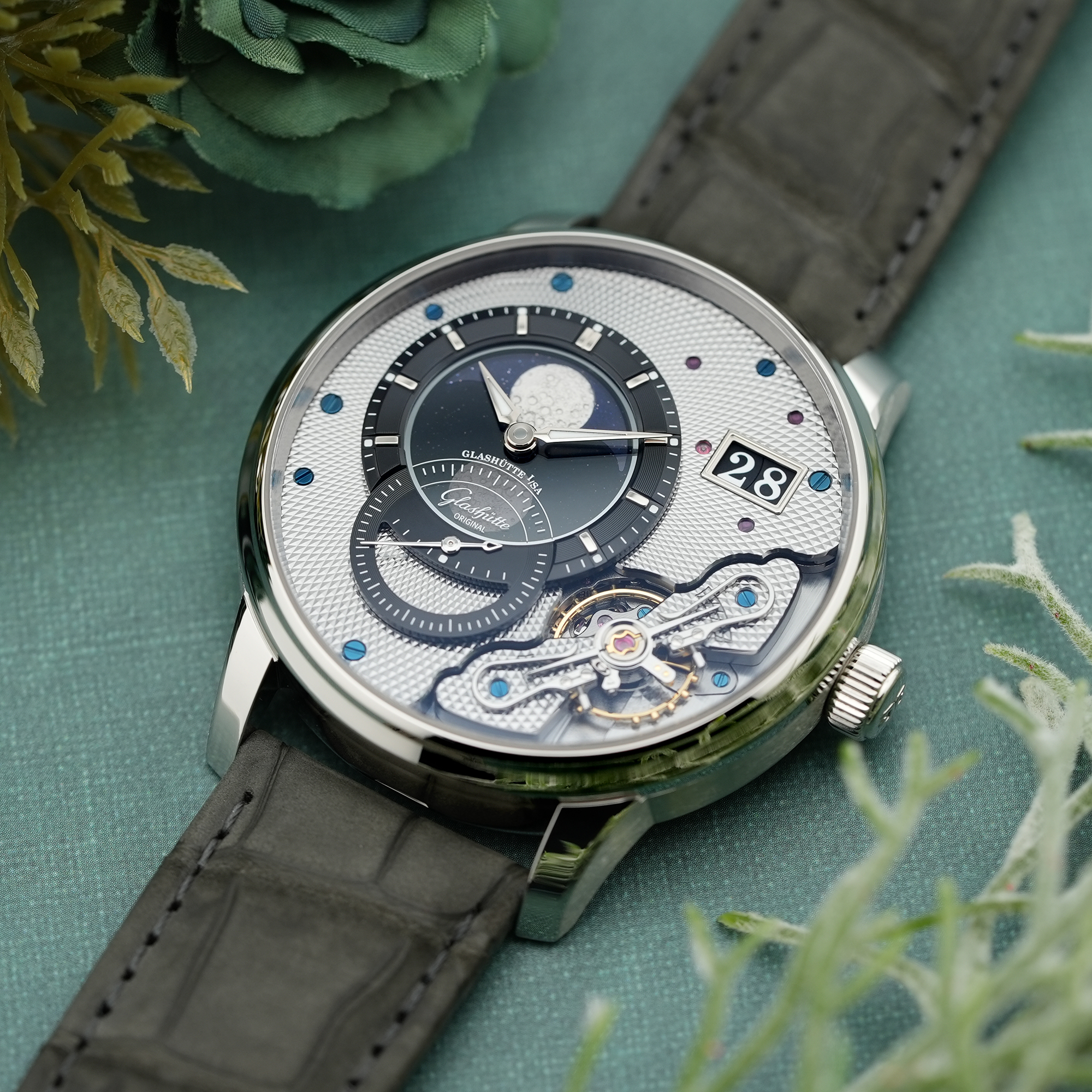 中古)GLASHUTTE ORIGINAL グラスヒュッテ オリジナル パノ ルナ