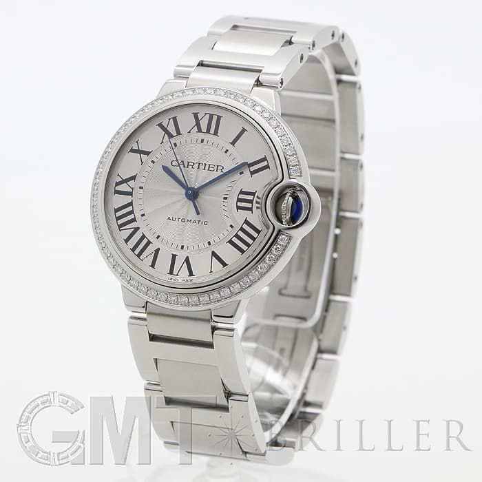 Cartier(カルティエ) 腕時計 バロンブルードゥカルティエ W4BB0016 ボーイズ SS/ダイヤモンドベゼル シルバー 楽天市場】カルティエ CARTIER W4BB0016 バロンブルーMM ダイヤベゼル