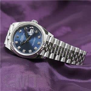 ROLEX ロレックス デイトジャスト 36 126234G ブルー 10Pダイヤ ジュビリーブレス メイン