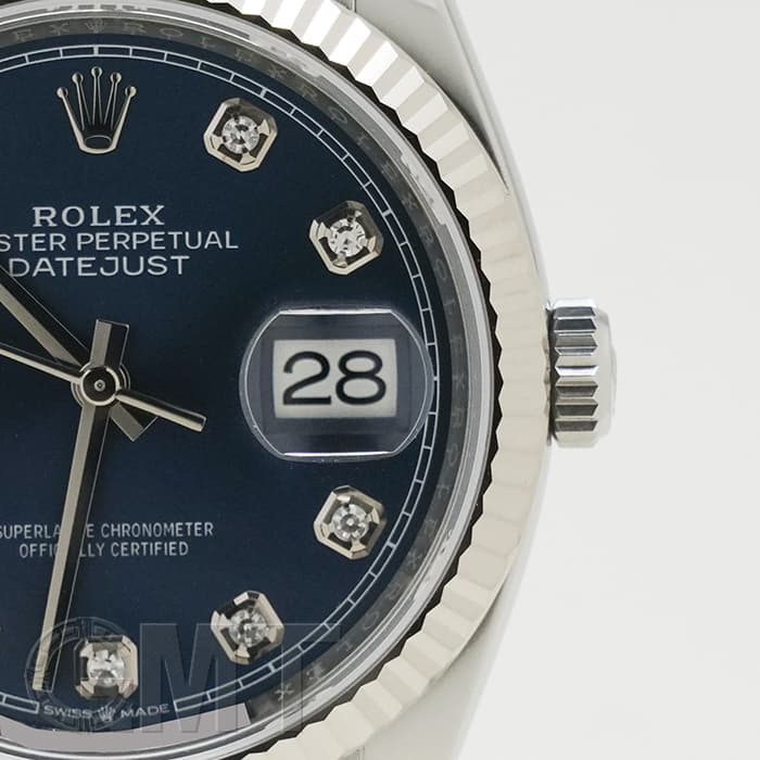 新品)ROLEX ロレックス デイトジャスト 36 126234G ブルー 10Pダイヤ
