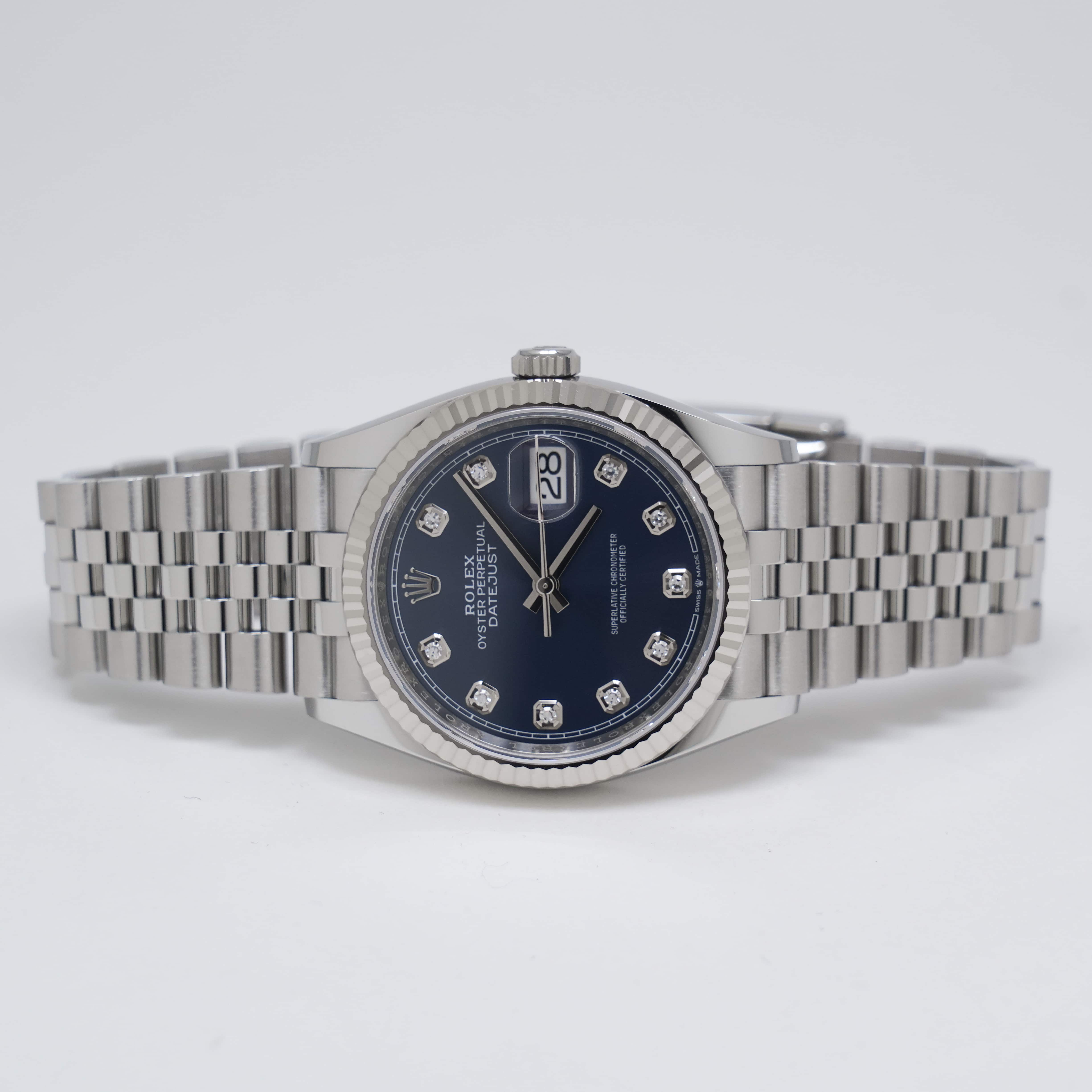 【あーち】ロレックス デイトジャスト ボーイズ時計 10Pダイヤ ロレックス デイトジャスト 116234G 10Pダイヤ G番 メンズ腕時計 高価買取