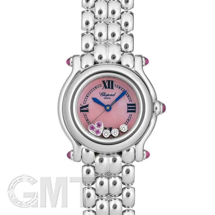 中古)CHOPARD ショパール ハッピースポーツ 27/8250-42 ピンクシェル