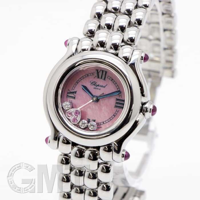 中古)CHOPARD ショパール ハッピースポーツ 27/8250-42 ピンクシェル