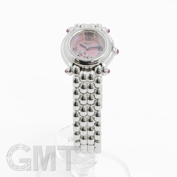 ショパール ハッピースポーツ 27/8250-23 クオーツ ピンクシェル文字盤 中古)CHOPARD ショパール ハッピースポーツ 27/8250-23 ピンクMOP