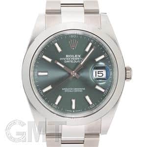 ROLEX ロレックス デイトジャスト 41 126300 ミントグリーン オイスターブレスレット メイン