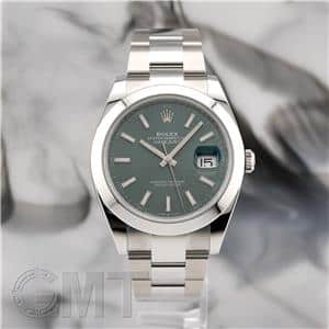ROLEX ロレックス デイトジャスト 41 126300 ミントグリーン オイスターブレスレット メイン