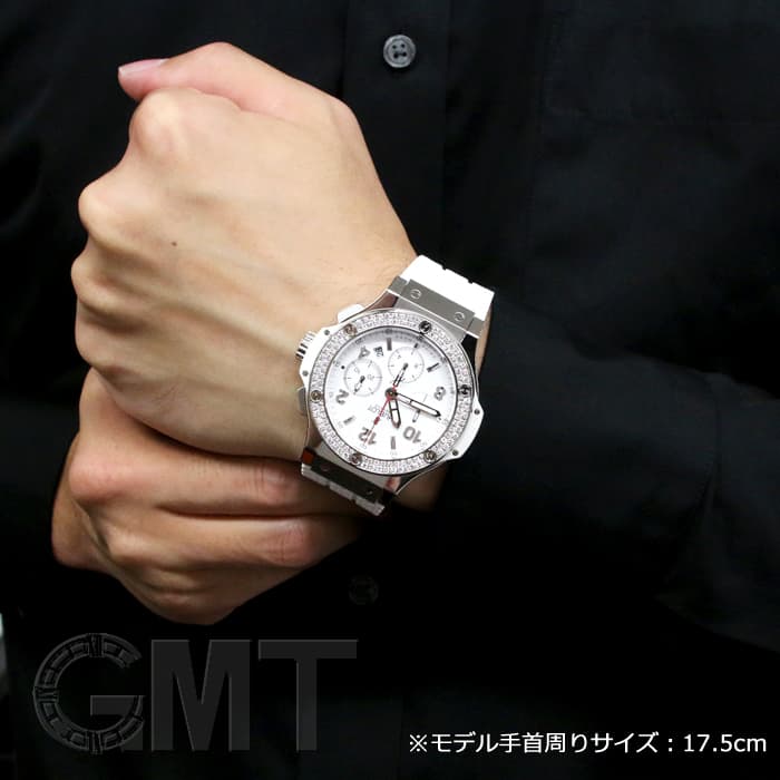 HUBLOT ウブロ ビッグバン サンモリッツ クロノグラフ ホワイト