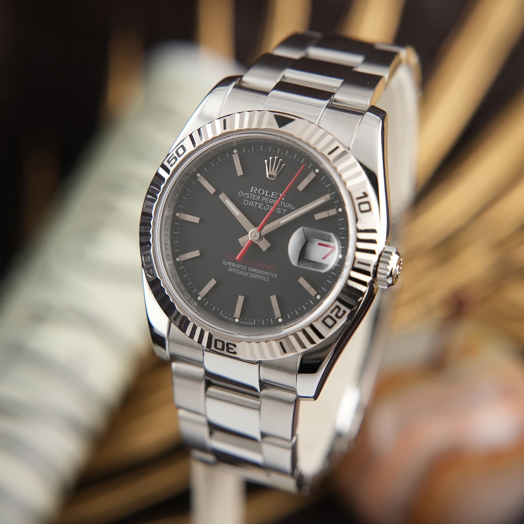 j*o様 ROLEX クォーツ 腕時計 黒文字盤 【公式通販】