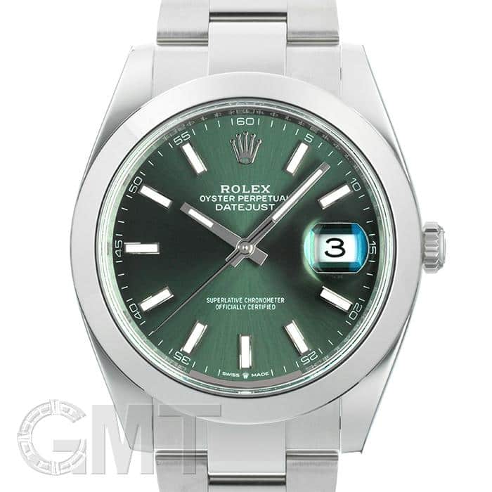 中古)ROLEX ロレックス デイトジャスト 41 126300 ミントグリーン