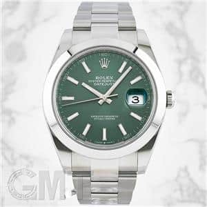 中古)ROLEX ロレックス デイトジャスト 41 126300 ミントグリーン