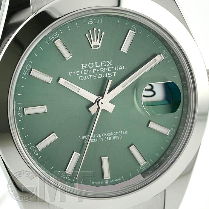 中古)ROLEX ロレックス デイトジャスト 41 126300 ミントグリーン