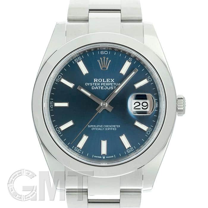 中古)ROLEX ロレックス デイトジャスト 41 126300 ブルー